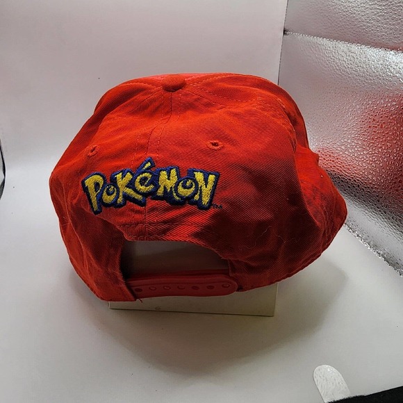 Pokémon Poke Ball Hat Cap Flat Snap Back Youth Size 1 Size Fits Most Adjustable - Picture 2 of 7